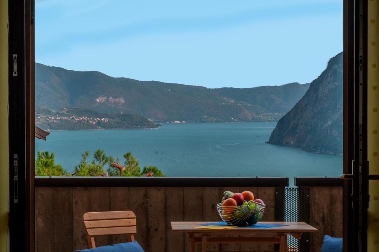 Happy Guest Apartments - Lake Panorama & Pool Riva di Solto Exteriör bild